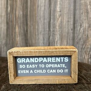 Grandparents sign cute funny farmhouse home decor NEW‎ table top
